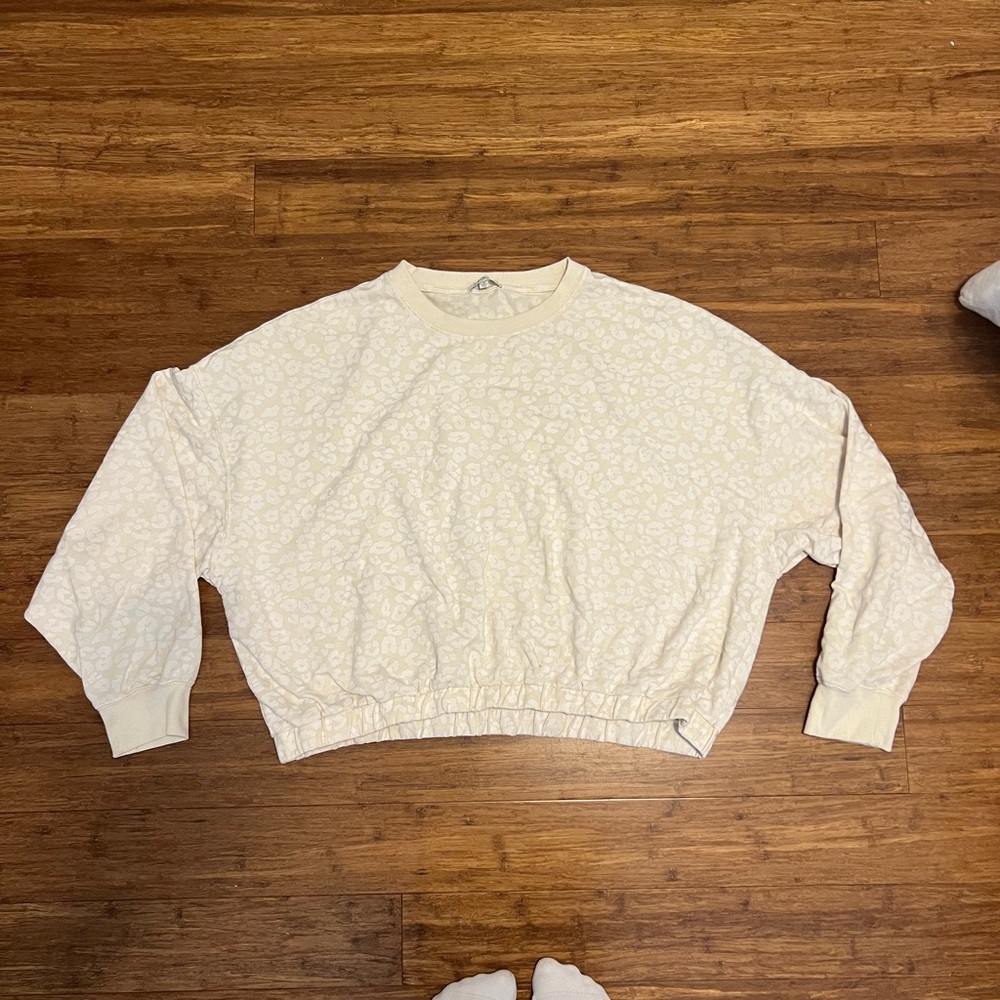 Z Supply Off-White Textured Pullover